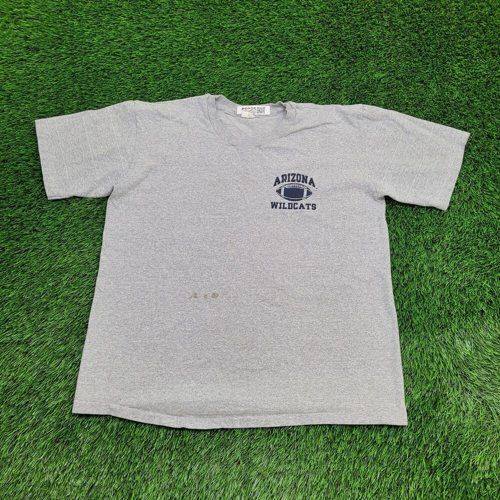 Vintage 90s Arizona-Wildcats Football Shirt XL 23x27 Gray